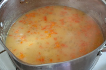 Гороховый суп пюре с беконом