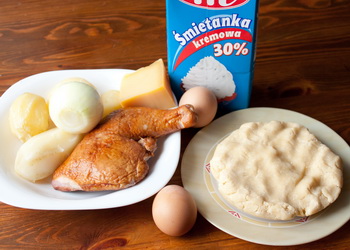 Тарталетки с копченой курицей и картофелем
