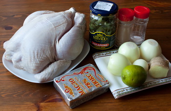 Курица с имбирем и острым перцем