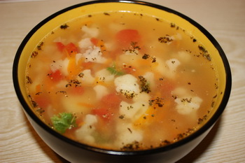 Суп с цветной капустой