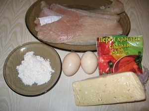 Филе хека в сырном кляре