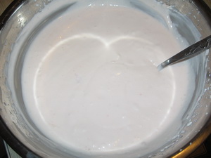 Клубнично йогуртовое суфле