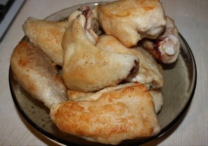 Жареная курица со сладким перцем