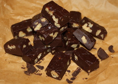 Шоколадно ореховая помадка