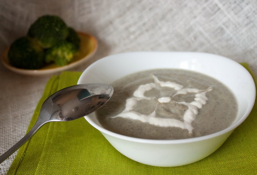 Рецепт крем-супа из брокколи и шампиньонов