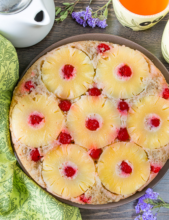 Рецепт ананасового пирога-перевертыша с миндалем