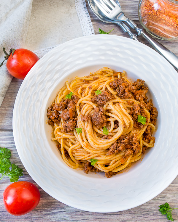 Рецепт спагетти с мясным соусом