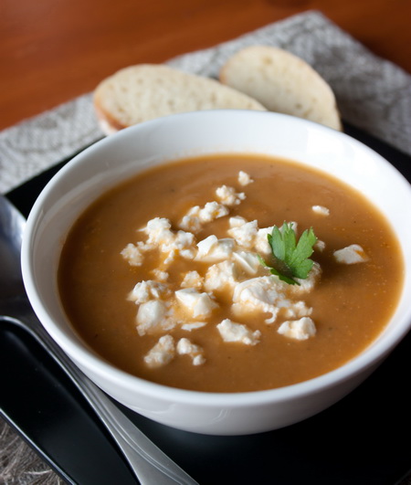 Рецепт супа-пюре из печеных баклажанов