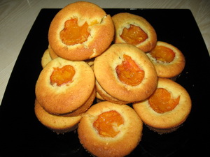 Рецепт кексиков с абрикосами