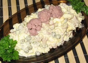 Рецепт салата с цветной капустой
